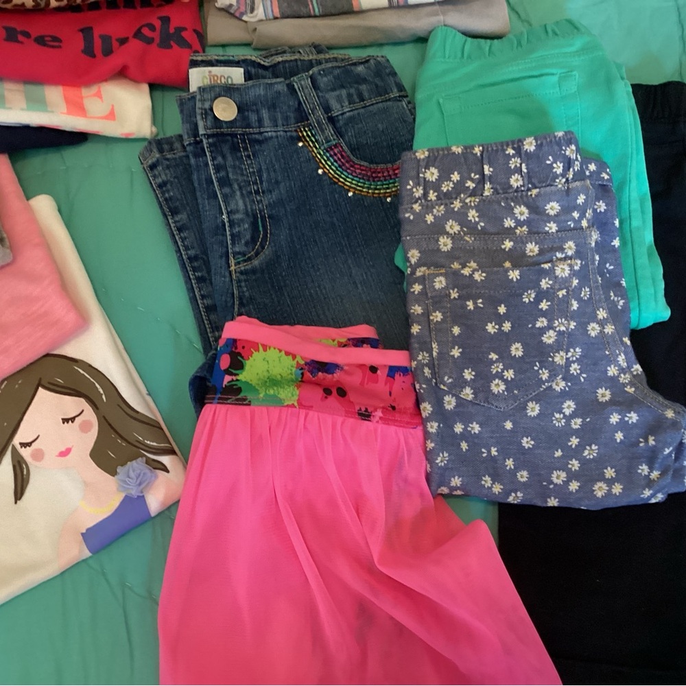 Kids Denim Jeans with Rainbow Detail